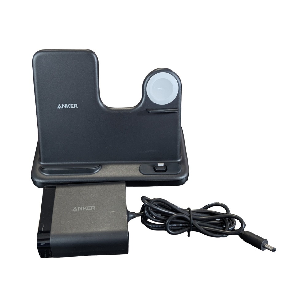 Bb.U Anker Powerwave 4-in-1 Wireless Charging Station Apple‎ Watch iPhone Blk